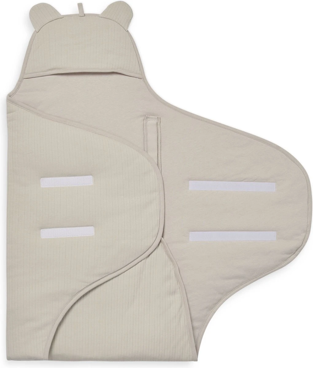 Jollein Wikkeldeken Basic Stripe - Nougat - Afbeelding 2