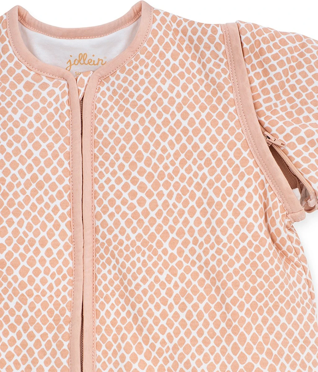 Jollein Baby Baby Winterslaapzak Met Afritsbare Mouw 110cm Snake - Pale Pink - Afbeelding 4