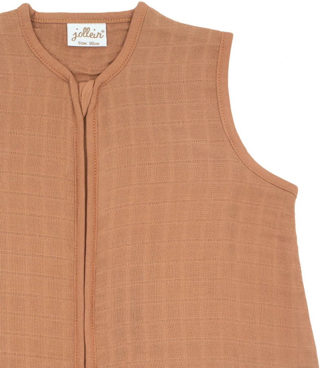 Jollein Baby Slaapzak Hydrofiel 110cm - Caramel - Afbeelding 6
