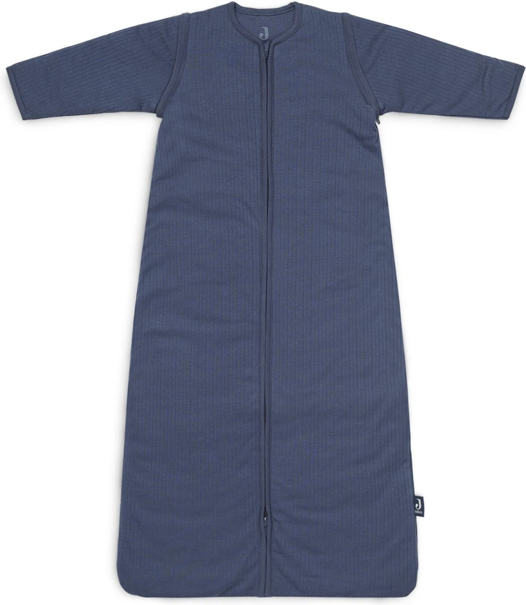 Jollein Baby Baby Winterslaapzak Met Afritsbare Mouw 70cm Basic Stripe - Jeans Blue