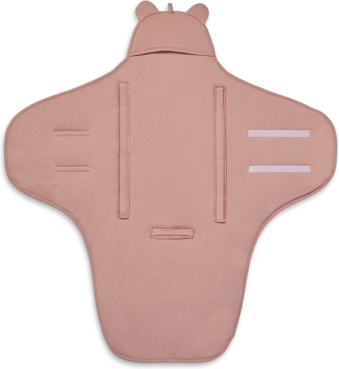 Jollein Wikkeldeken Basic Stripe - Rosewood - Afbeelding 2