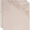 Jollein Baby Hoeslaken Wieg Jersey 40/50x80/90cm - Pale Pink - 2 Stuks