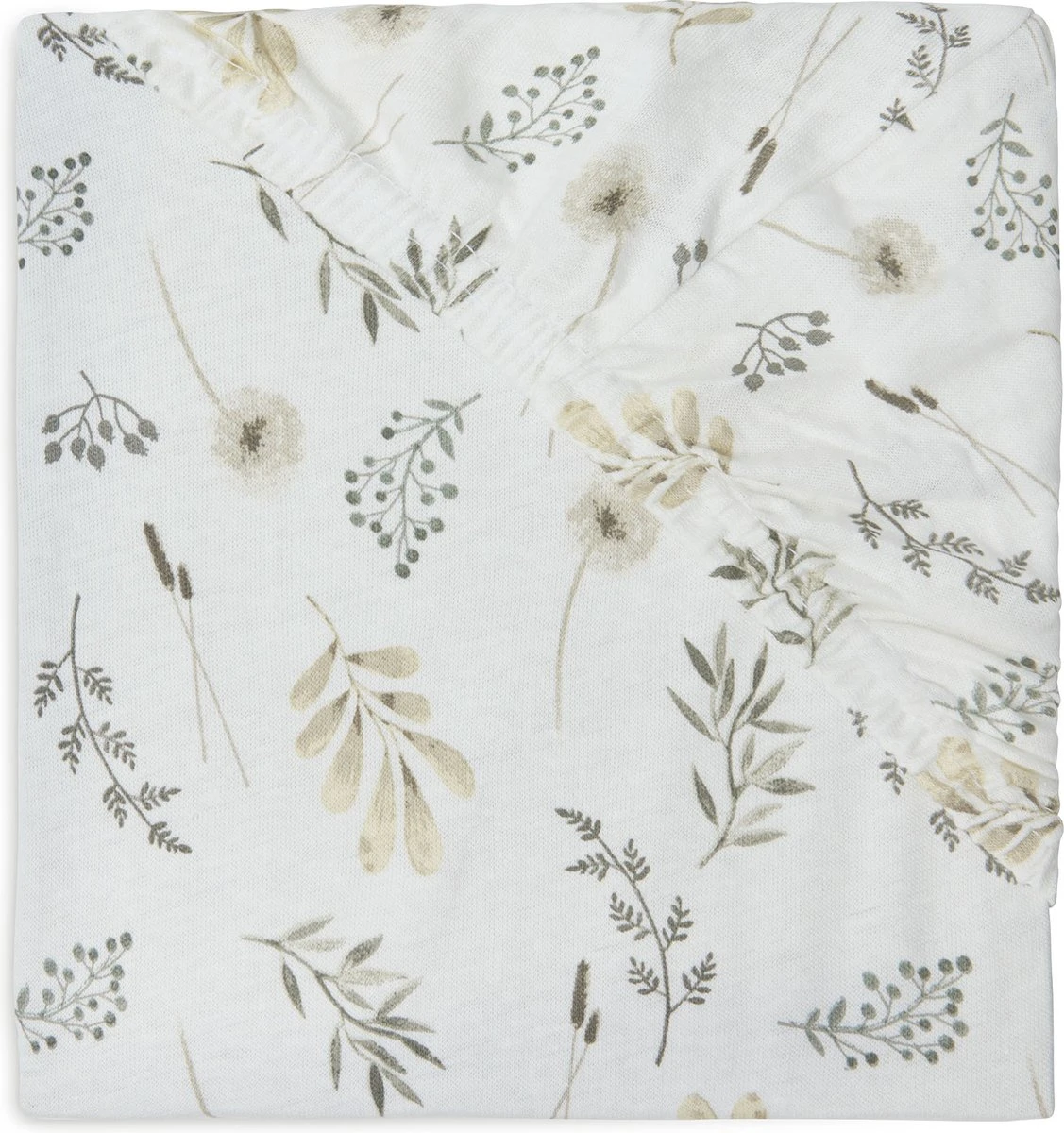 Jollein Hoeslaken Wieg Jersey 40/50x80/90cm Wild Flowers - Afbeelding 2