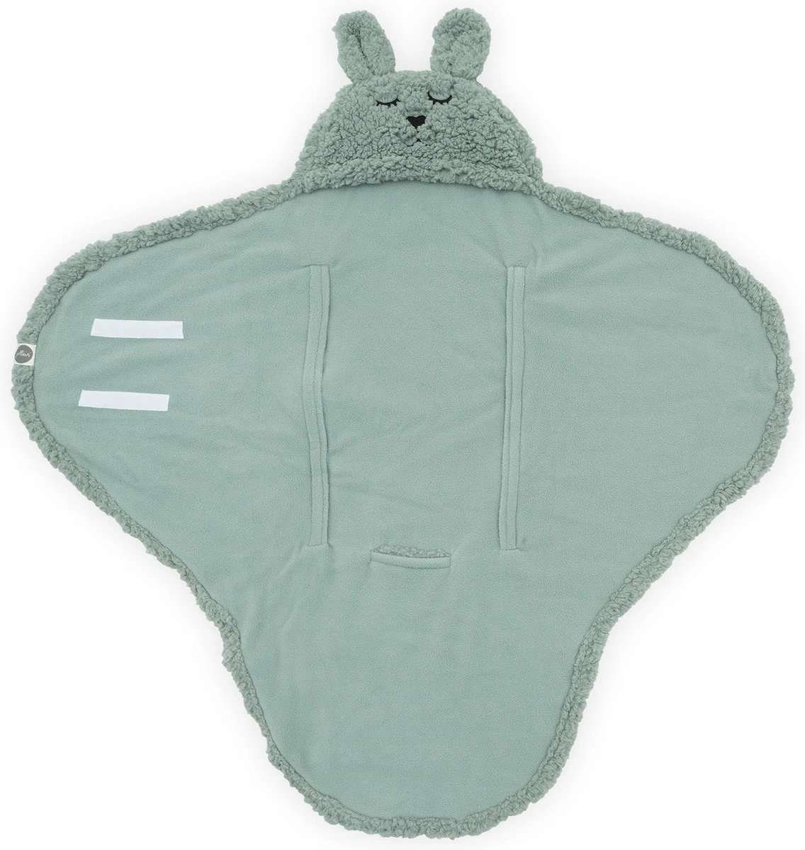 Jollein Wikkeldeken Bunny 100x105cm - Ash Green