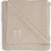 Jollein Baby Deken Ledikant 100x150cm Basic Knit - Nougat