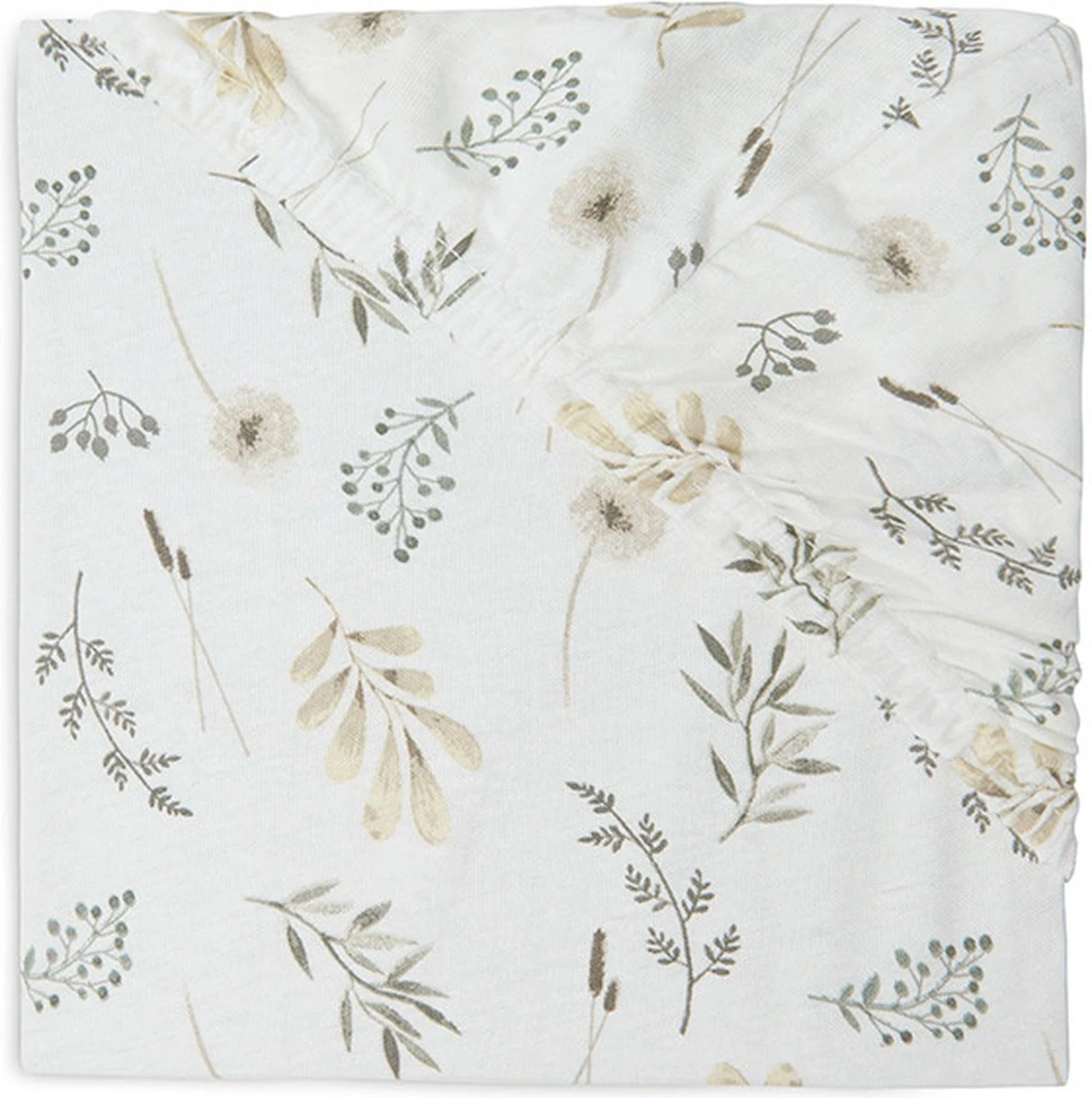 Jollein Hoeslaken Wieg Jersey 40/50x80/90cm Wild Flowers - Afbeelding 8