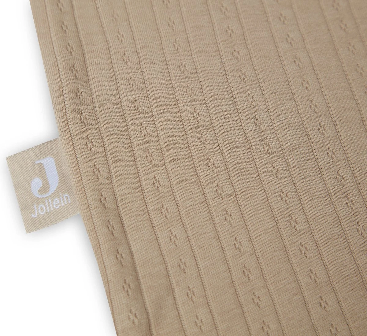 Jollein Baby Slaapzak Jersey 110cm Ajour - Biscuit - Afbeelding 2
