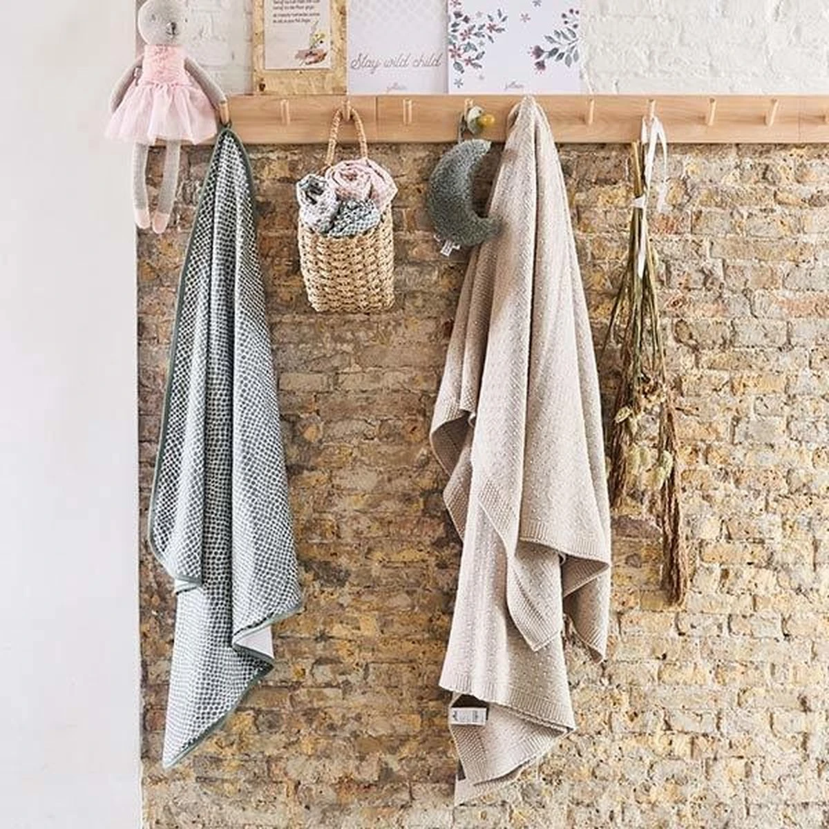 Jollein Baby Deken Wieg 75x100cm Teddy Bliss Knit - Nougat - Afbeelding 17