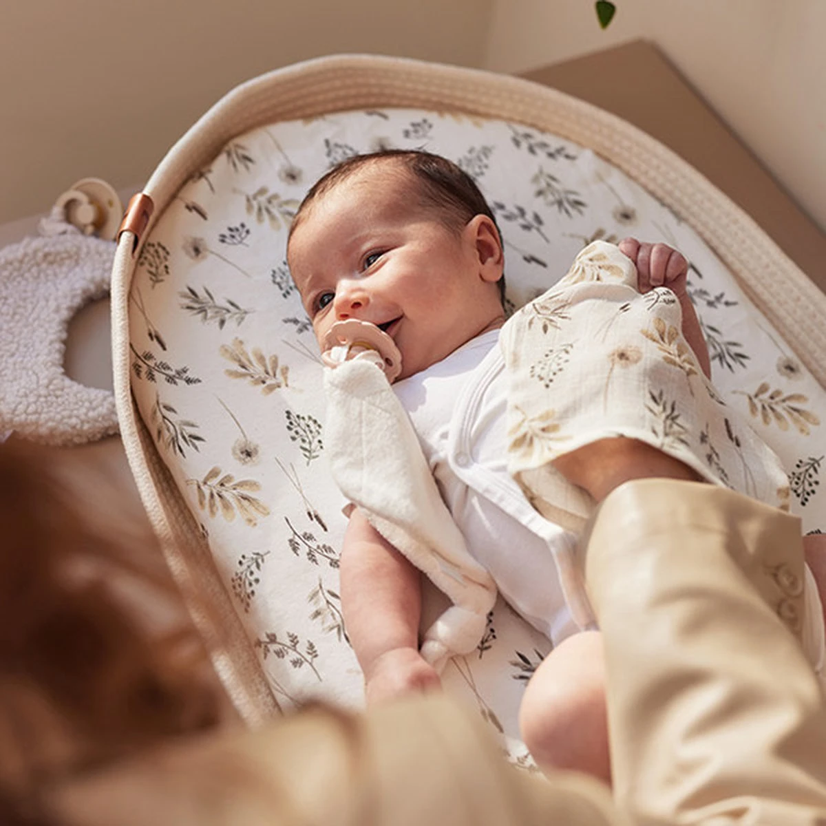 Jollein Hoeslaken Wieg Jersey 40/50x80/90cm Wild Flowers - Afbeelding 17