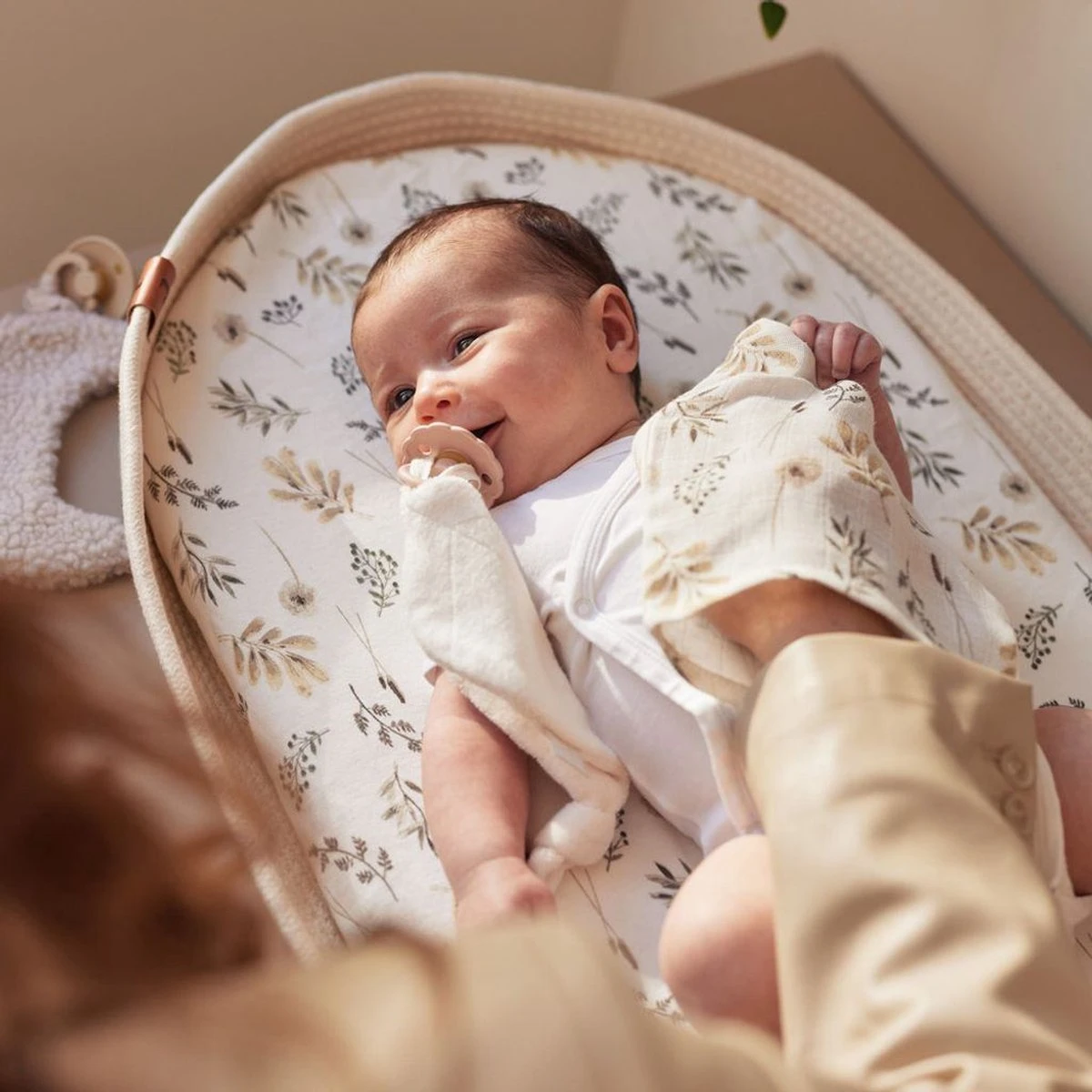 Jollein Hoeslaken Wieg Jersey 40/50x80/90cm Wild Flowers - Afbeelding 20