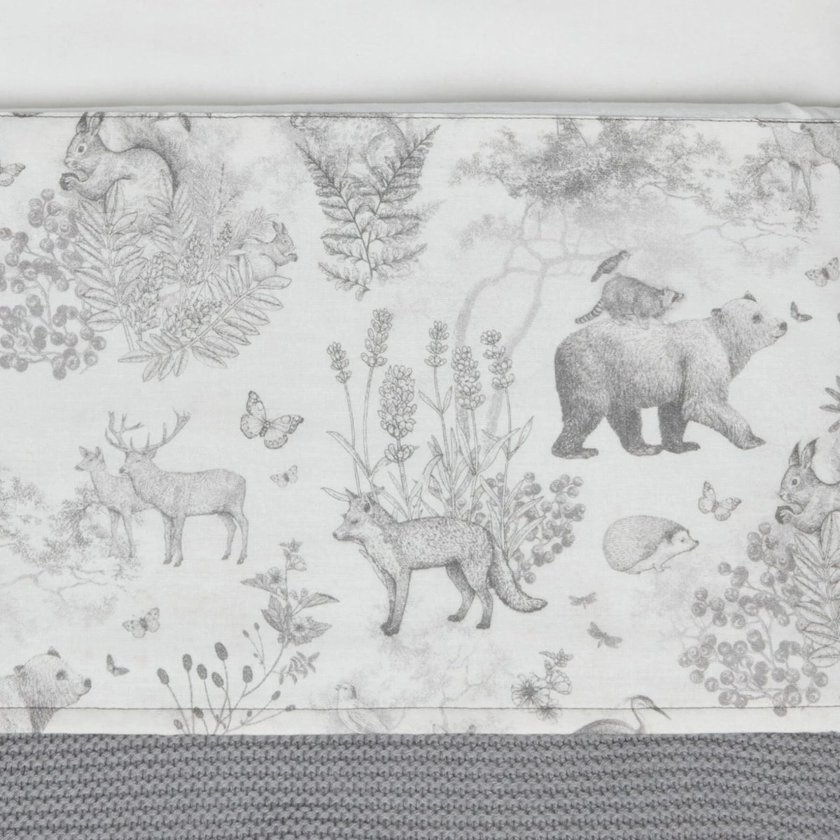 Jollein Baby Laken Ledikant 120x150cm Pimpelmees - Forest Animals - Afbeelding 12