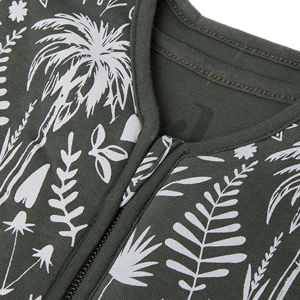 Jollein Baby Winterslaapzak 4-seizoenen 110cm Botanical - Leaf Green - Afbeelding 2