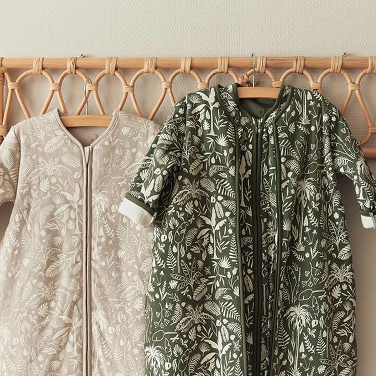 Jollein Baby Winterslaapzak 4-seizoenen 110cm Botanical - Leaf Green - Afbeelding 10