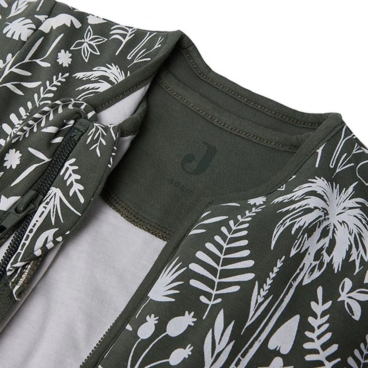 Jollein Baby Winterslaapzak 4-seizoenen 110cm Botanical - Leaf Green - Afbeelding 11