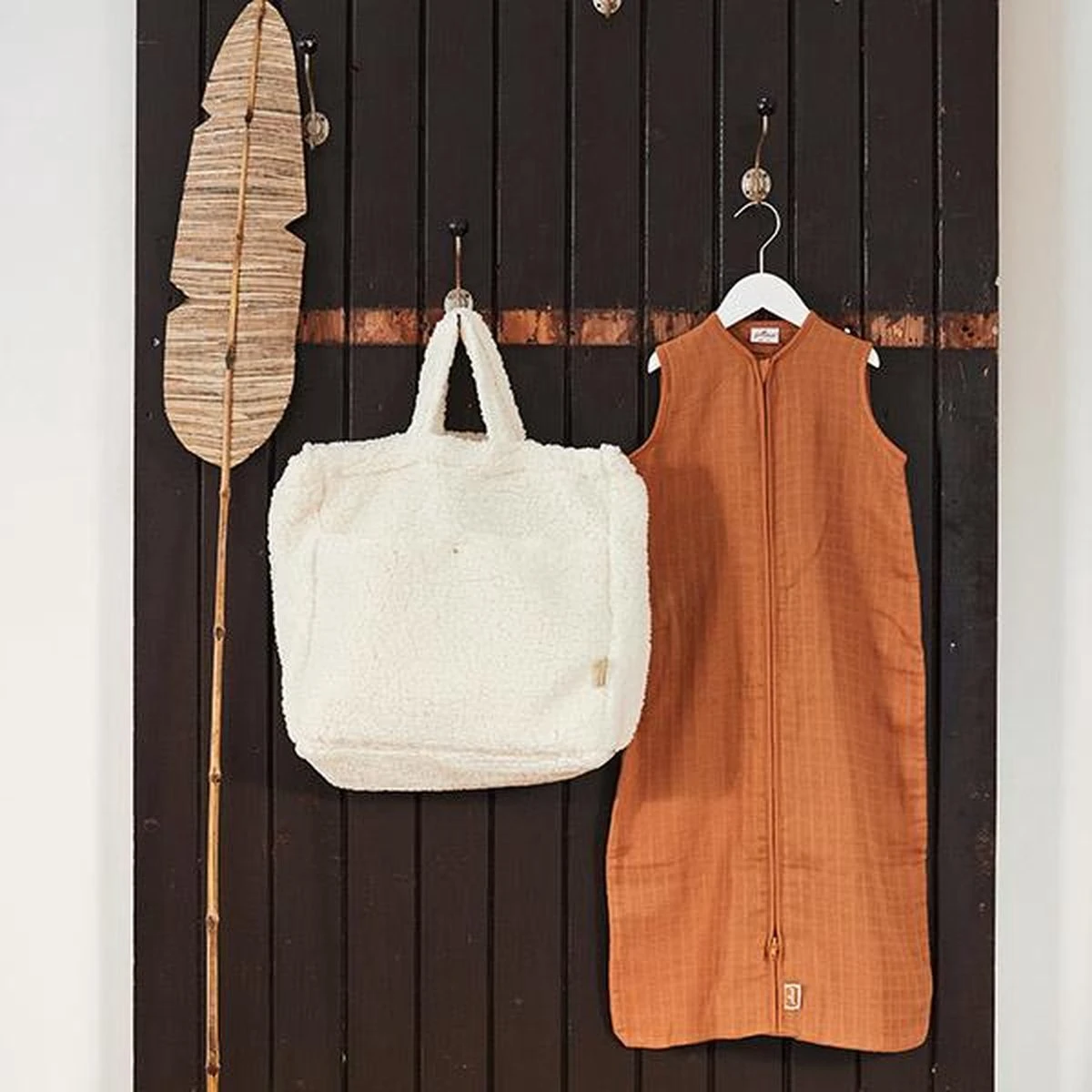 Jollein Baby Slaapzak Hydrofiel 110cm - Caramel - Afbeelding 12