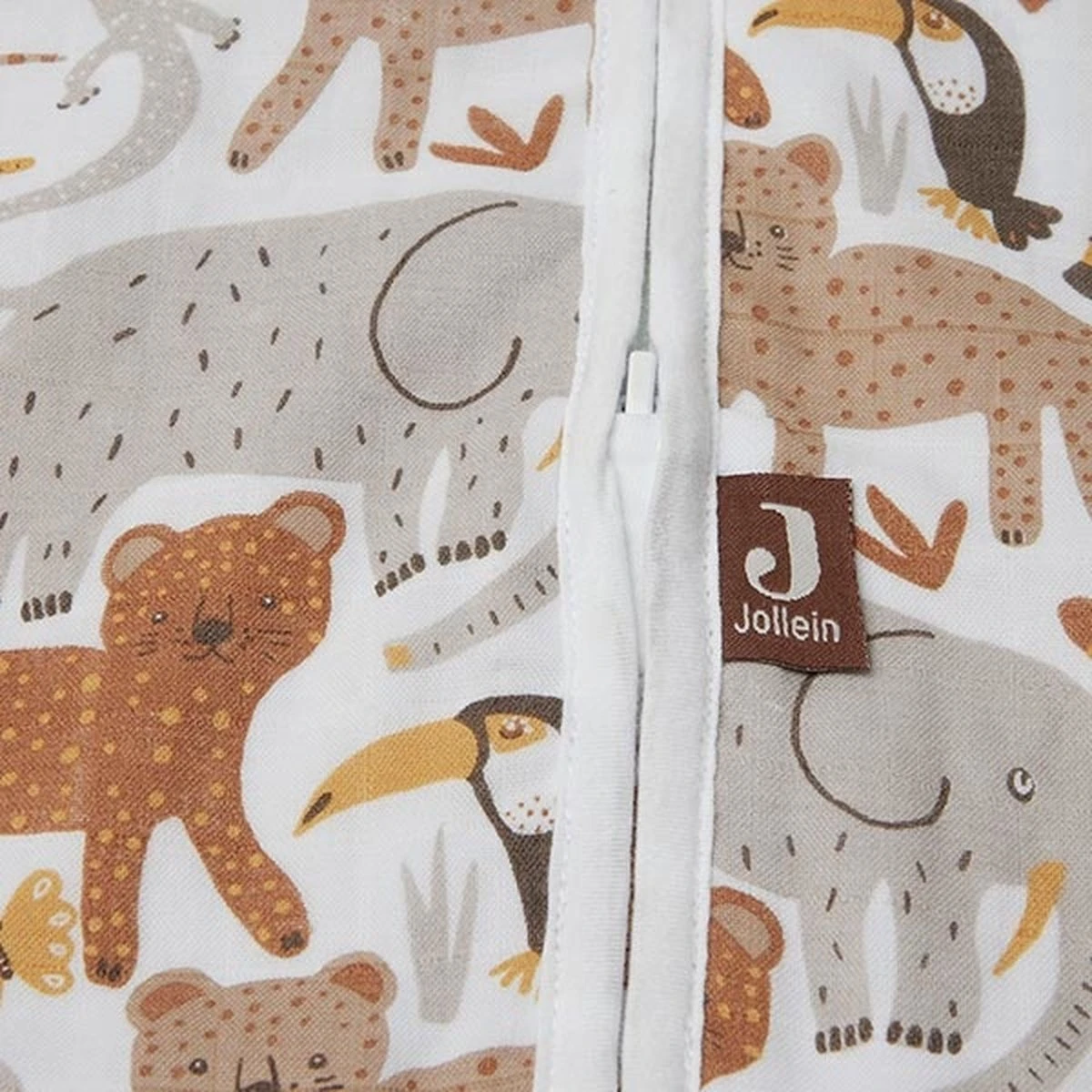 Jollein Baby Slaapzak Hydrofiel 90cm Jungle - Afbeelding 13
