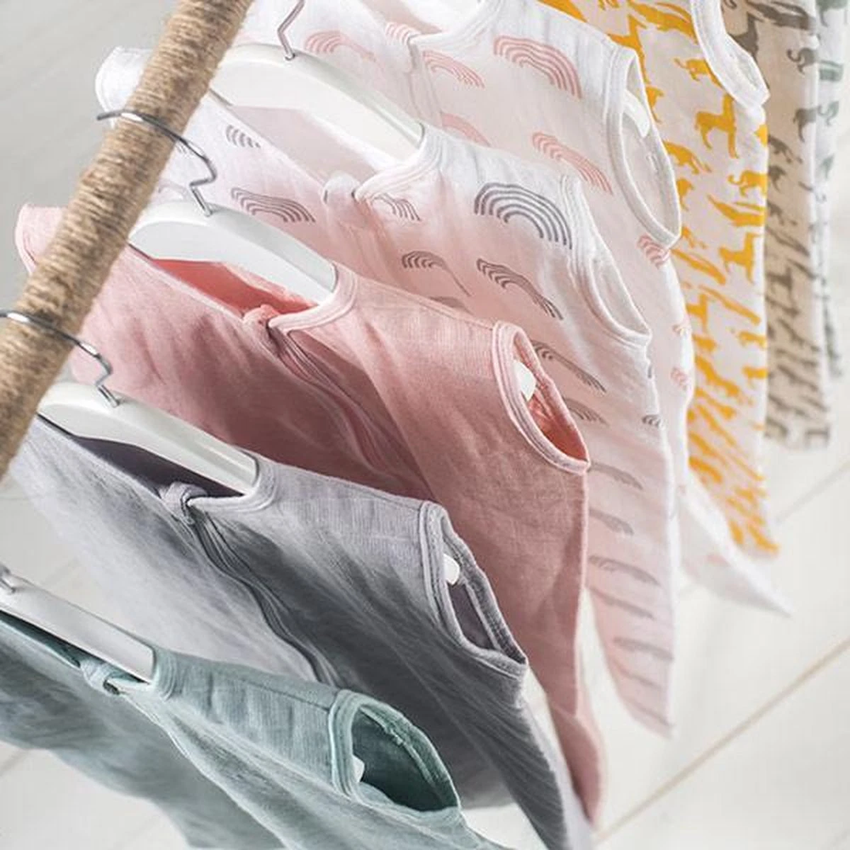 Jollein Baby Slaapzak Hydrofiel 90cm - Pale Pink - Afbeelding 6