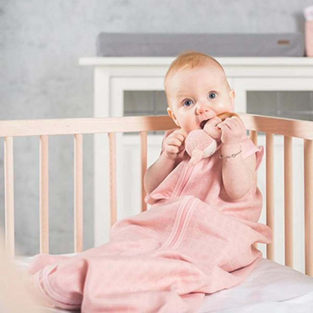 Jollein Baby Slaapzak Hydrofiel 90cm - Pale Pink - Afbeelding 16