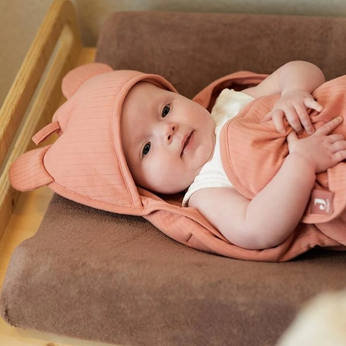 Jollein Wikkeldeken Basic Stripe - Rosewood - Afbeelding 16