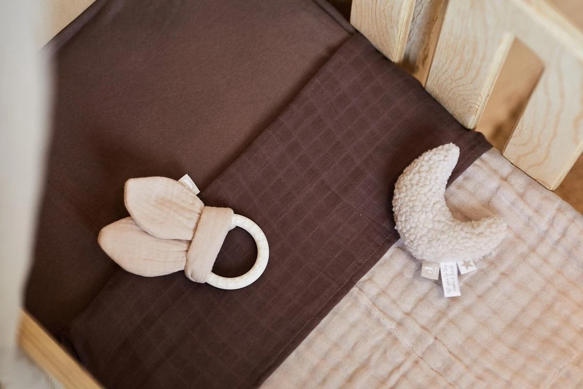 Jollein Baby Hoeslaken Ledikant Jersey 60x120cm - Chestnut - 2 Stuks - Afbeelding 7