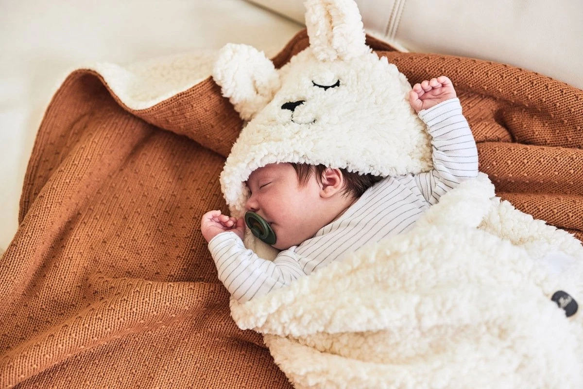 Jollein Baby Deken Wieg 75x100cm Teddy Bliss Knit - Nougat - Afbeelding 18