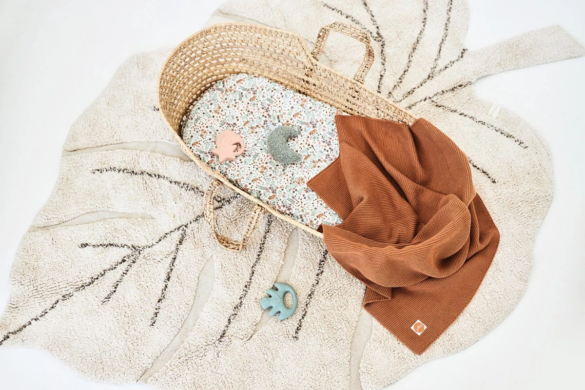 Jollein Baby Hoeslaken Wieg Jersey 40/50x80/90cm - Bloom - Afbeelding 4