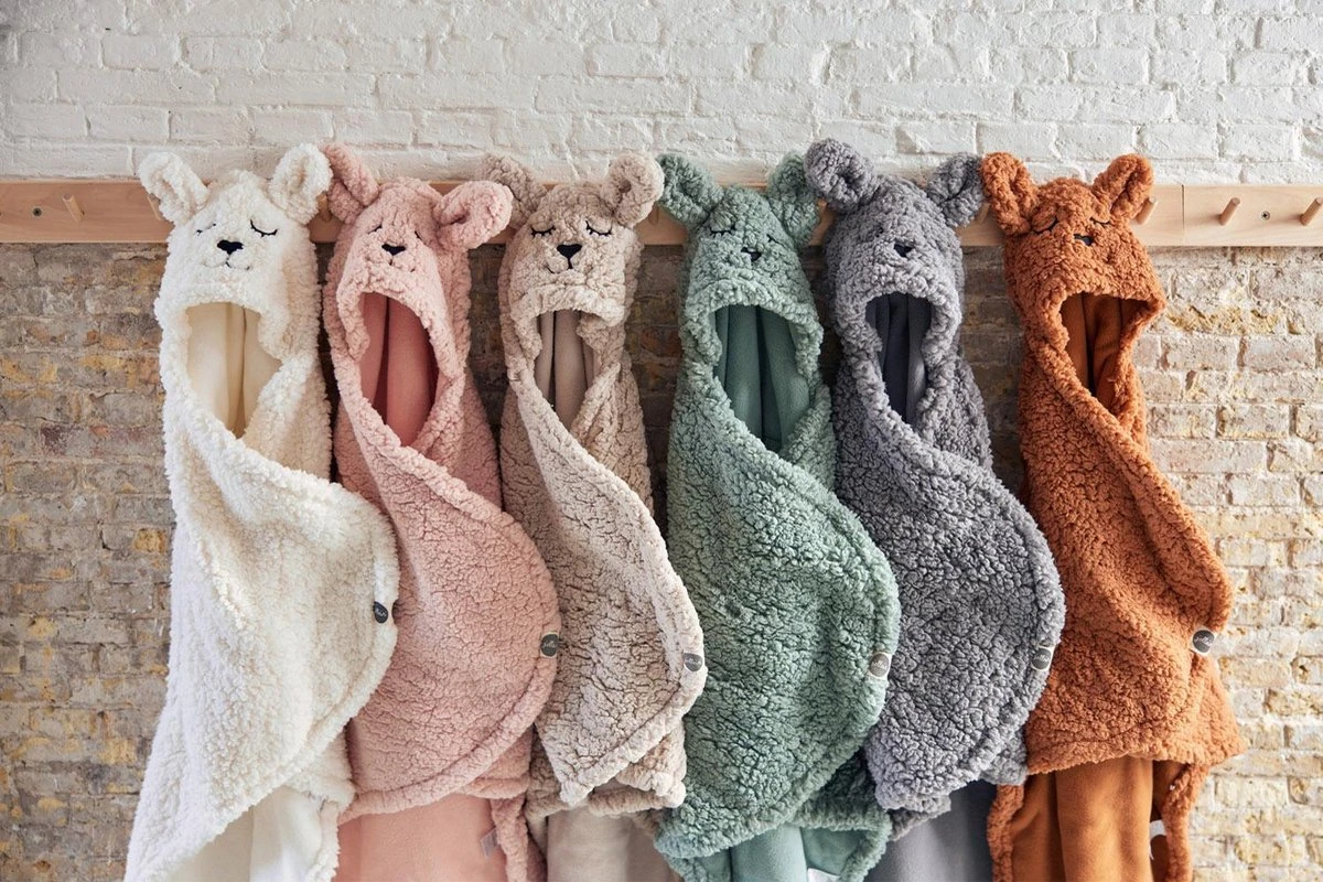 Jollein Wikkeldeken Bunny 100x105cm - Caramel - Afbeelding 10