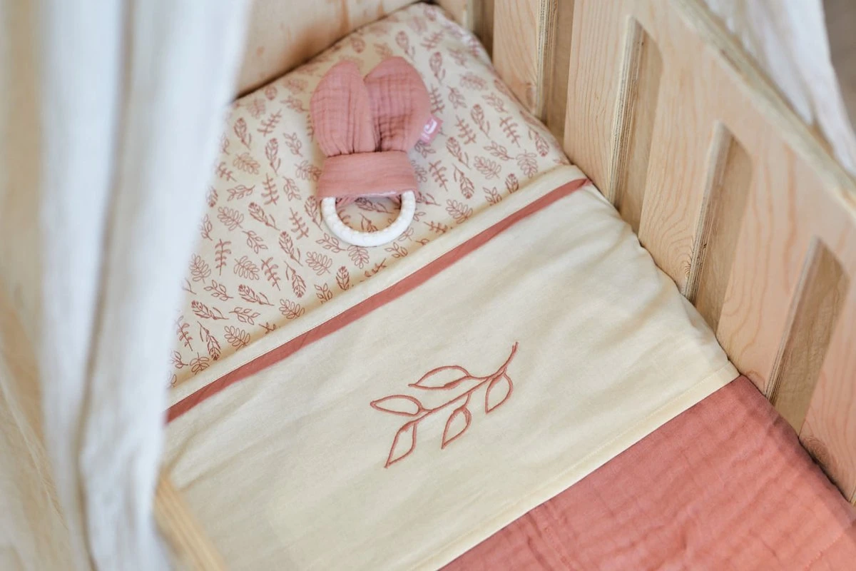 Jollein Baby Hoeslaken Ledikant Jersey 60x120cm - Meadow - Chestnut - Afbeelding 8