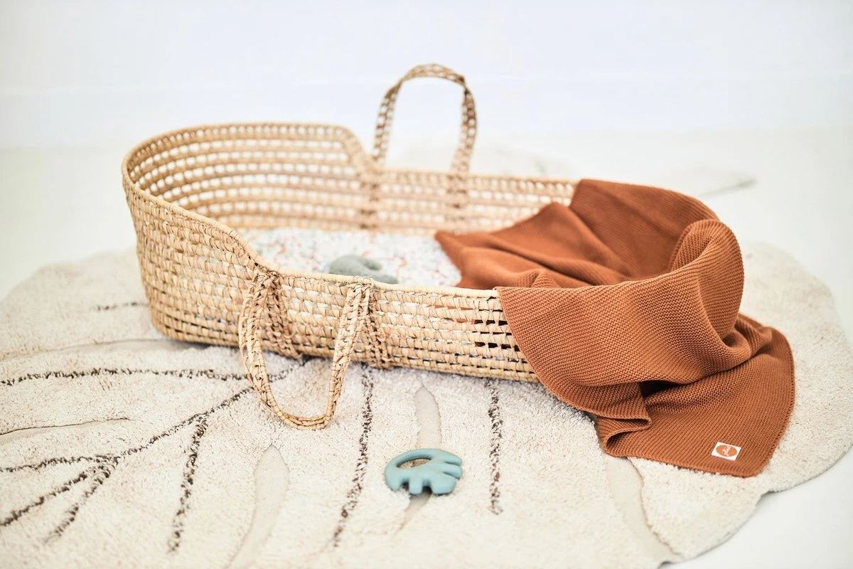 Jollein Baby Deken Ledikant 100x150cm Basic Knit - Caramel - Afbeelding 13