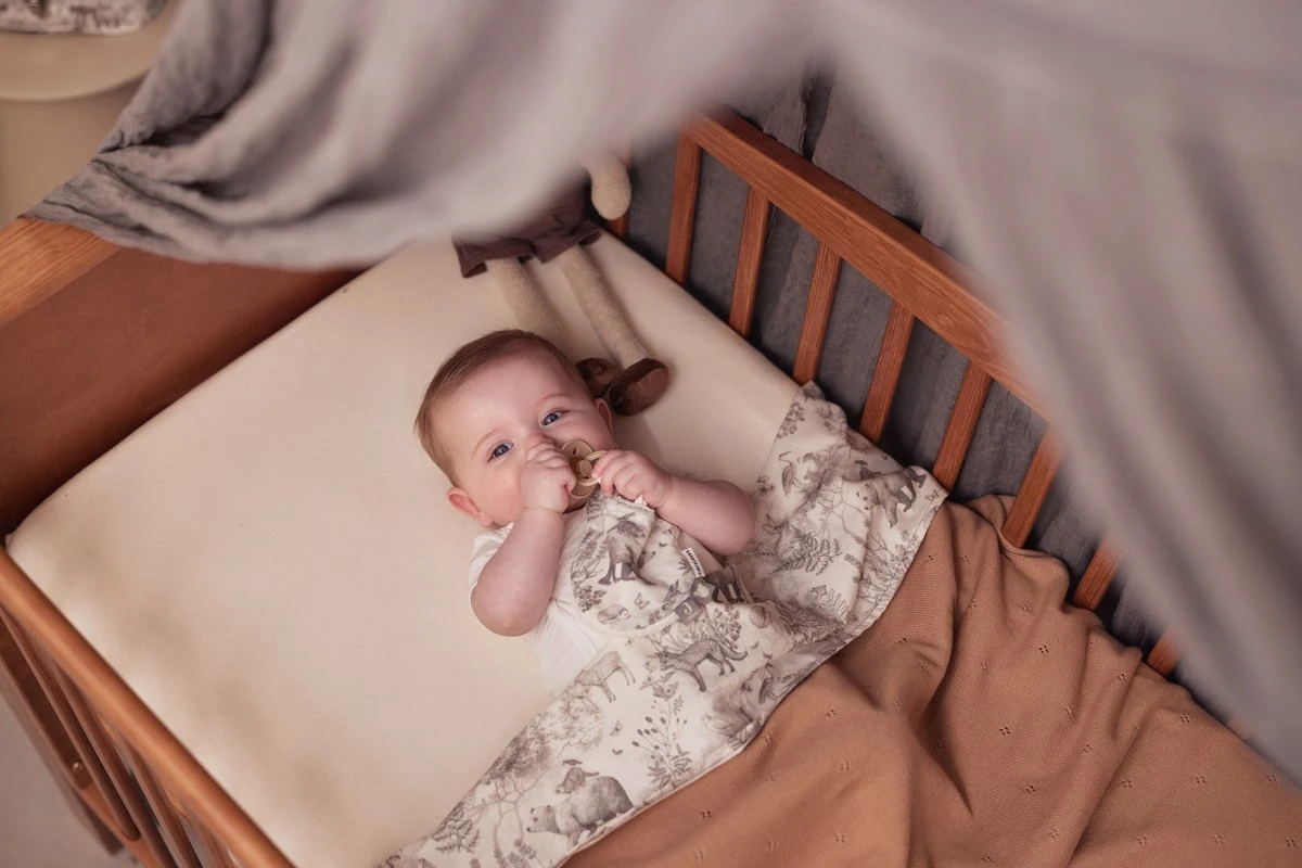 Jollein Baby Laken Ledikant 120x150cm Pimpelmees - Forest Animals - Afbeelding 5