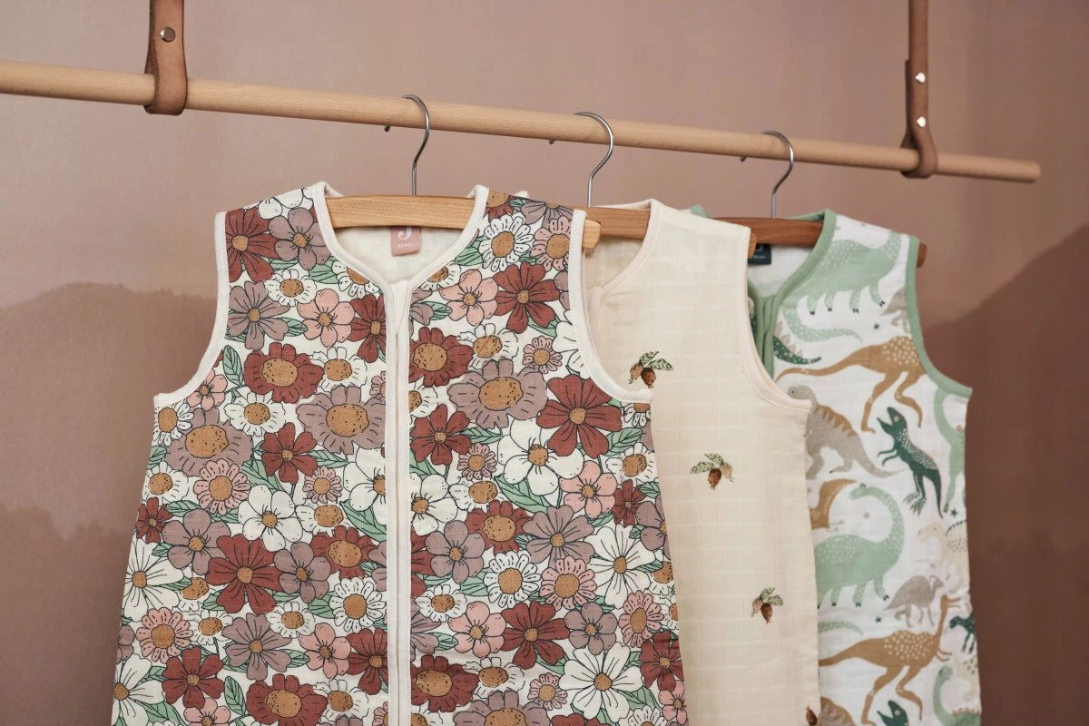 Jollein Baby Slaapzak Hydrofiel 110cm - Rosehip - Afbeelding 5