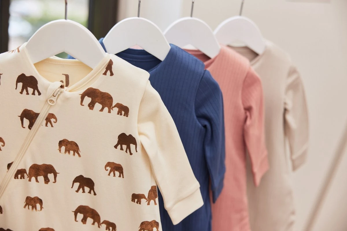 Jollein Baby Newborn Slaapzak 60cm Basic Stripe - Rosewood - Afbeelding 8