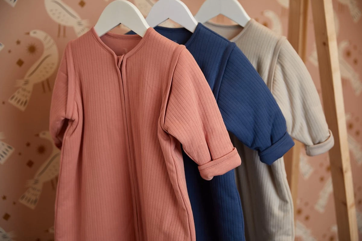 Jollein Baby Baby Winterslaapzak Met Afritsbare Mouw 70cm Basic Stripe - Jeans Blue - Afbeelding 5