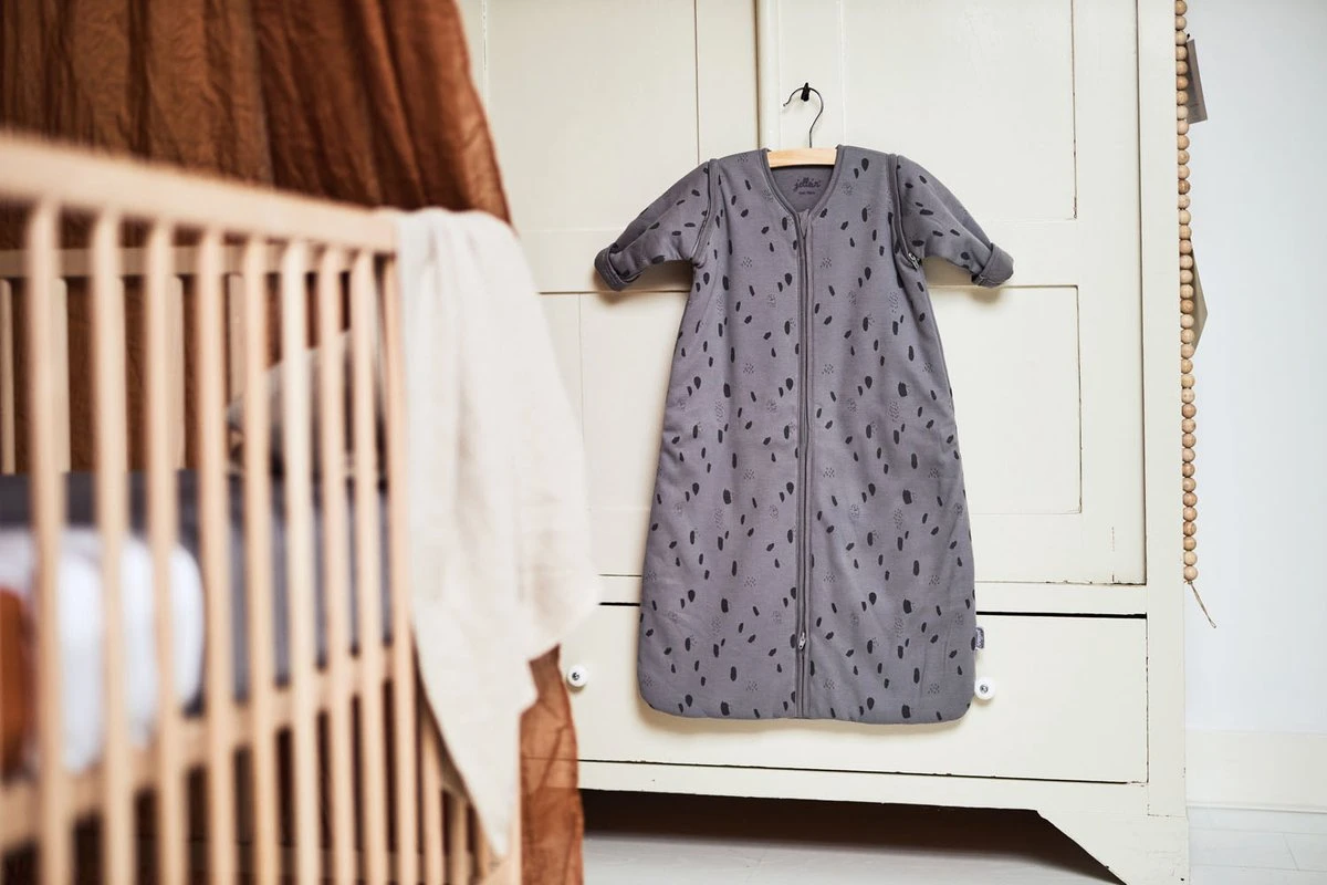 Jollein Baby Baby Winterslaapzak Met Afritsbare Mouw 70cm Spot - Storm Grey - Afbeelding 6