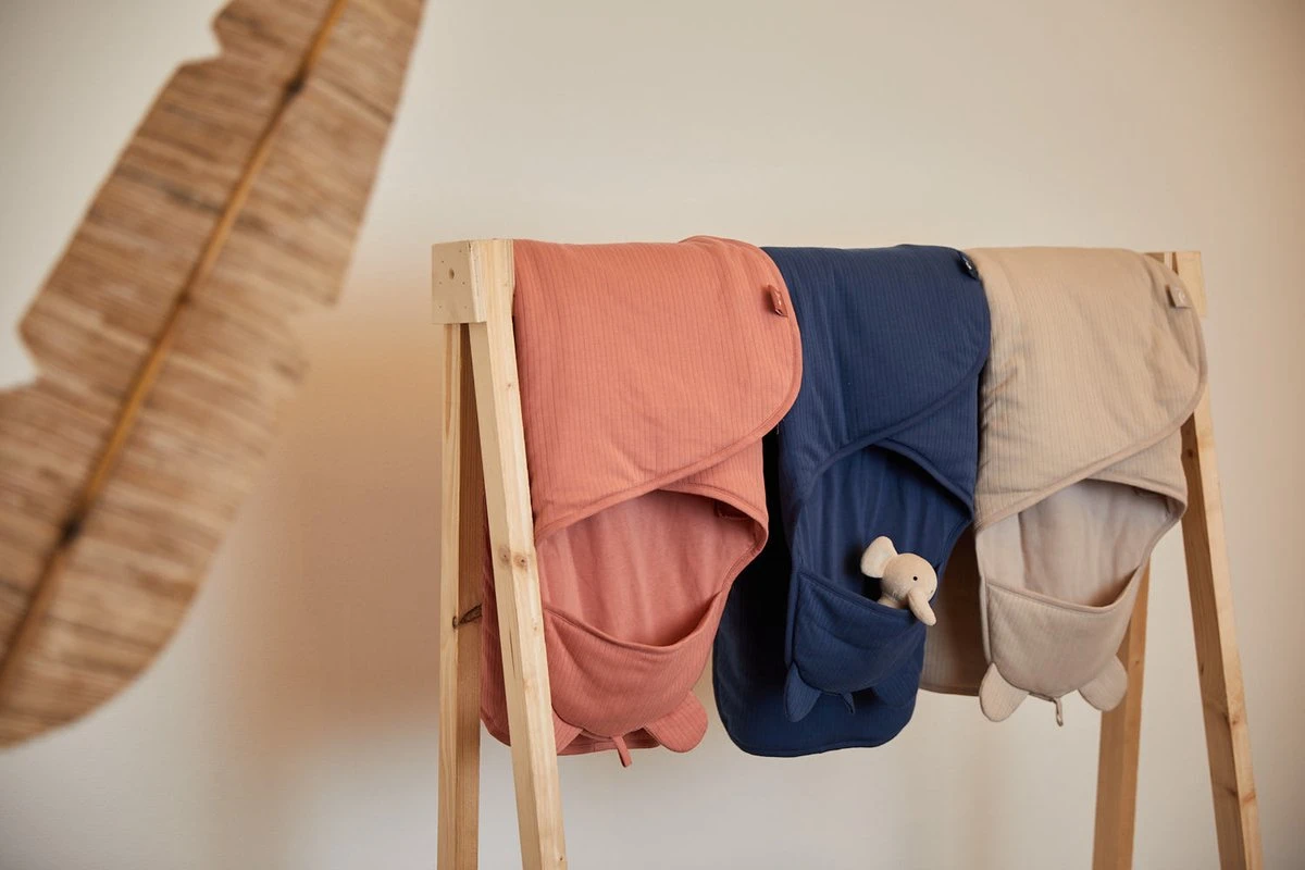 Jollein Wikkeldeken Basic Stripe - Nougat - Afbeelding 6