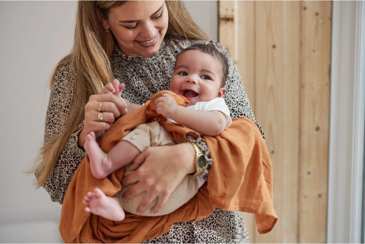 Jollein Baby Deken Ledikant 100x150cm Basic Knit - Caramel - Afbeelding 9