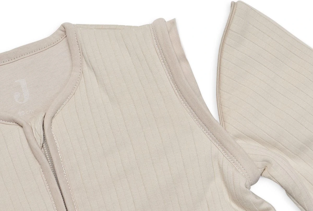 Jollein Baby Baby Winterslaapzak Met Afritsbare Mouw 110cm Basic Stipe - Nougat - Afbeelding 2