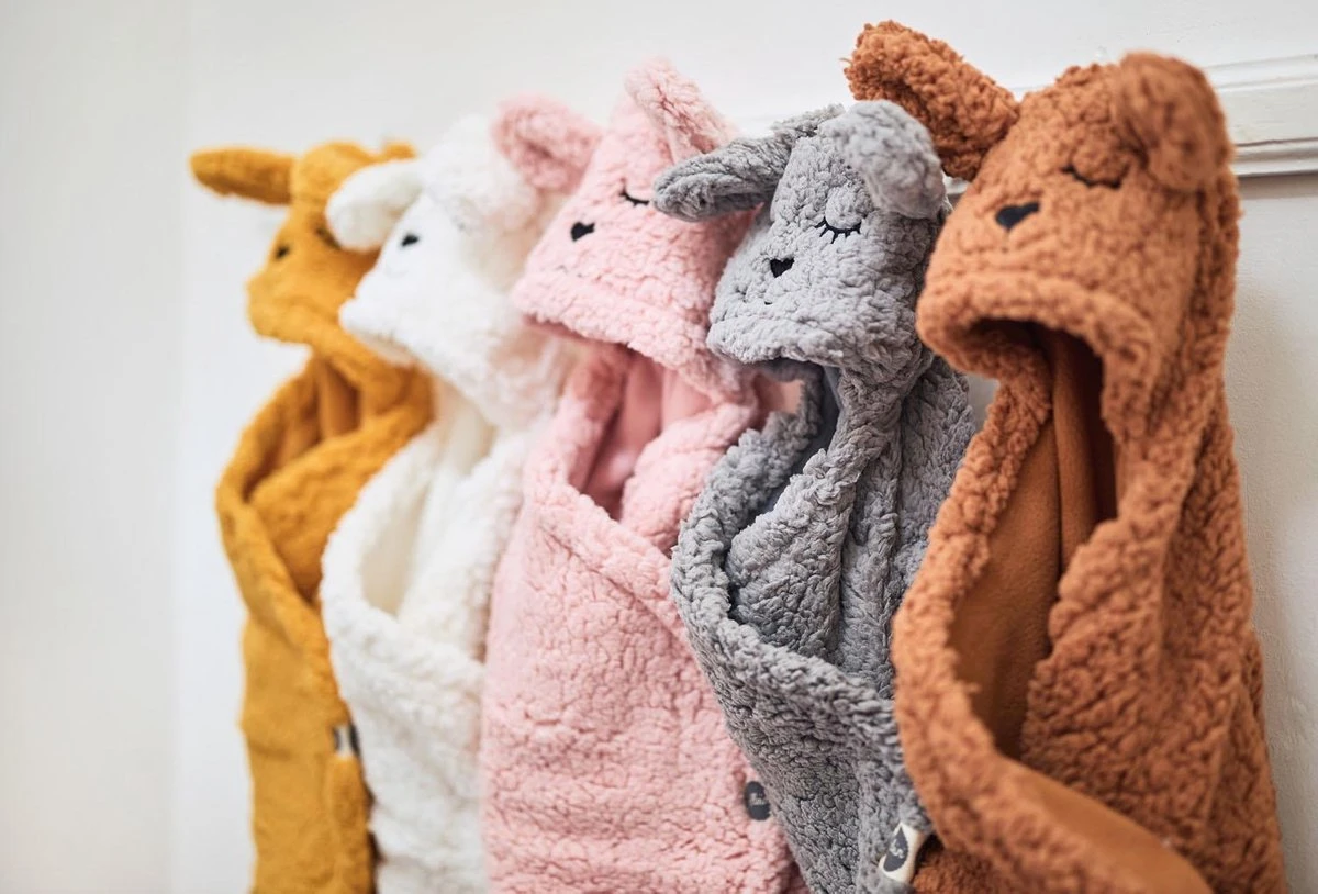 Jollein Wikkeldeken Bunny 100x105cm - Caramel - Afbeelding 8