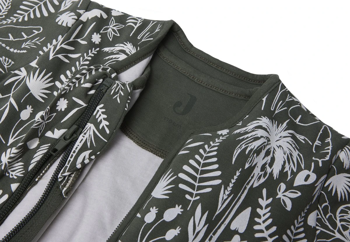 Jollein Baby Winterslaapzak 4-seizoenen 110cm Botanical - Leaf Green - Afbeelding 6