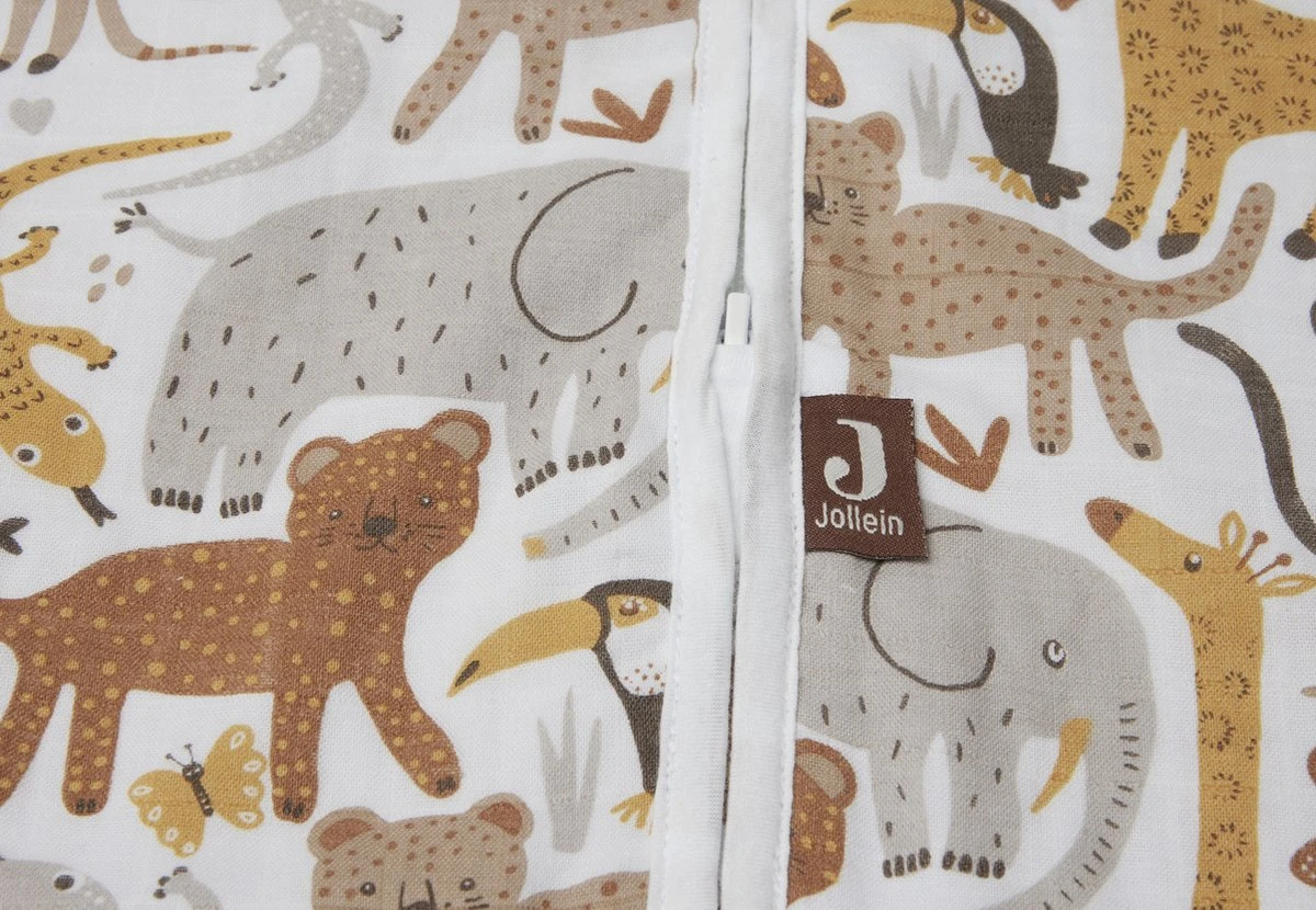 Jollein Baby Slaapzak Hydrofiel 90cm Jungle - Afbeelding 3