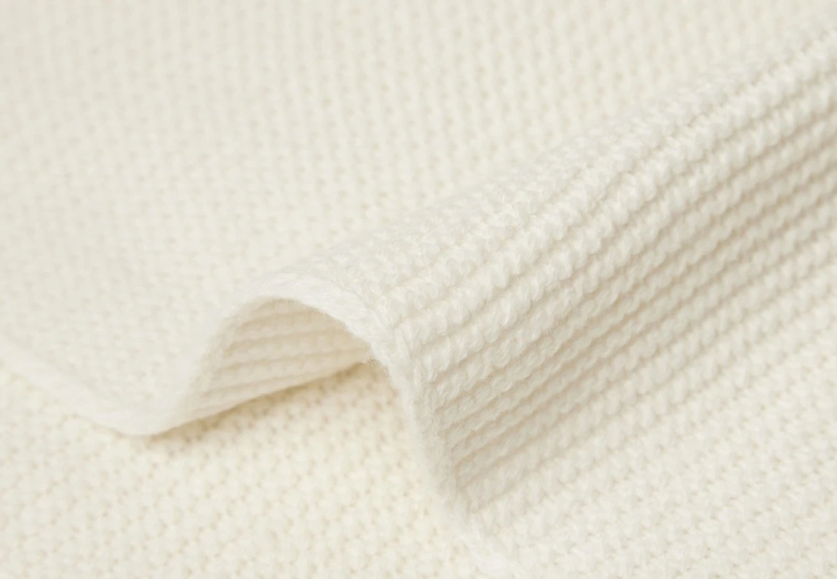 Jollein Basic Knit Ivory 75 X 100 Cm Wiegdeken 516-511-67031 - Afbeelding 3