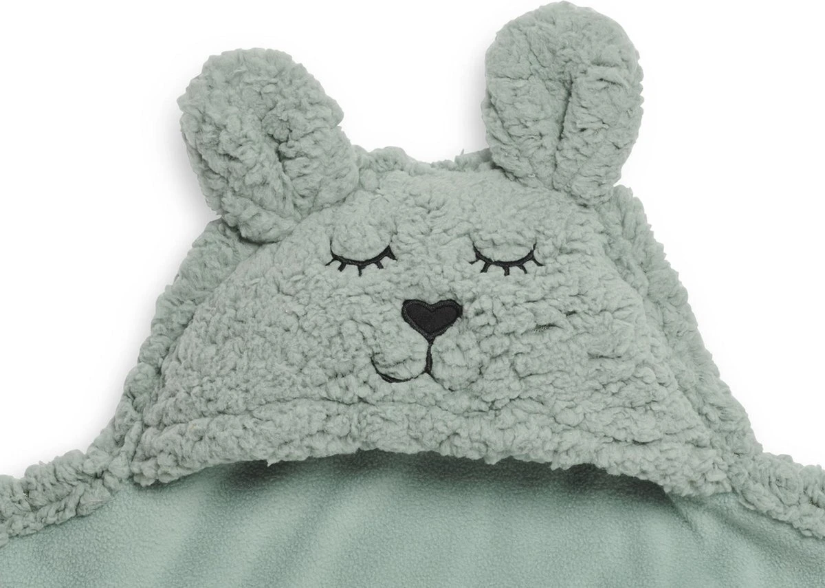 Jollein Wikkeldeken Bunny 100x105cm - Ash Green - Afbeelding 6