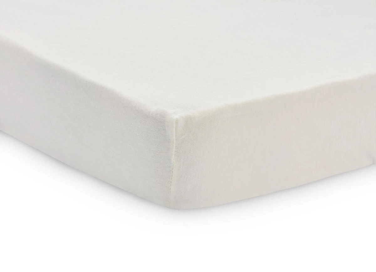 Jollein Baby Hoeslaken Ledikant Jersey 60x120cm - Ivory - 2 Stuks - Afbeelding 3