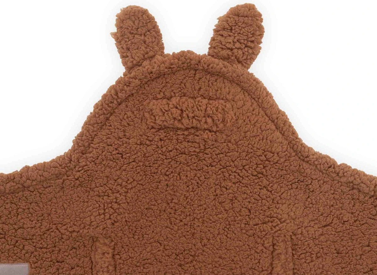 Jollein Wikkeldeken Bunny 100x105cm - Caramel - Afbeelding 5
