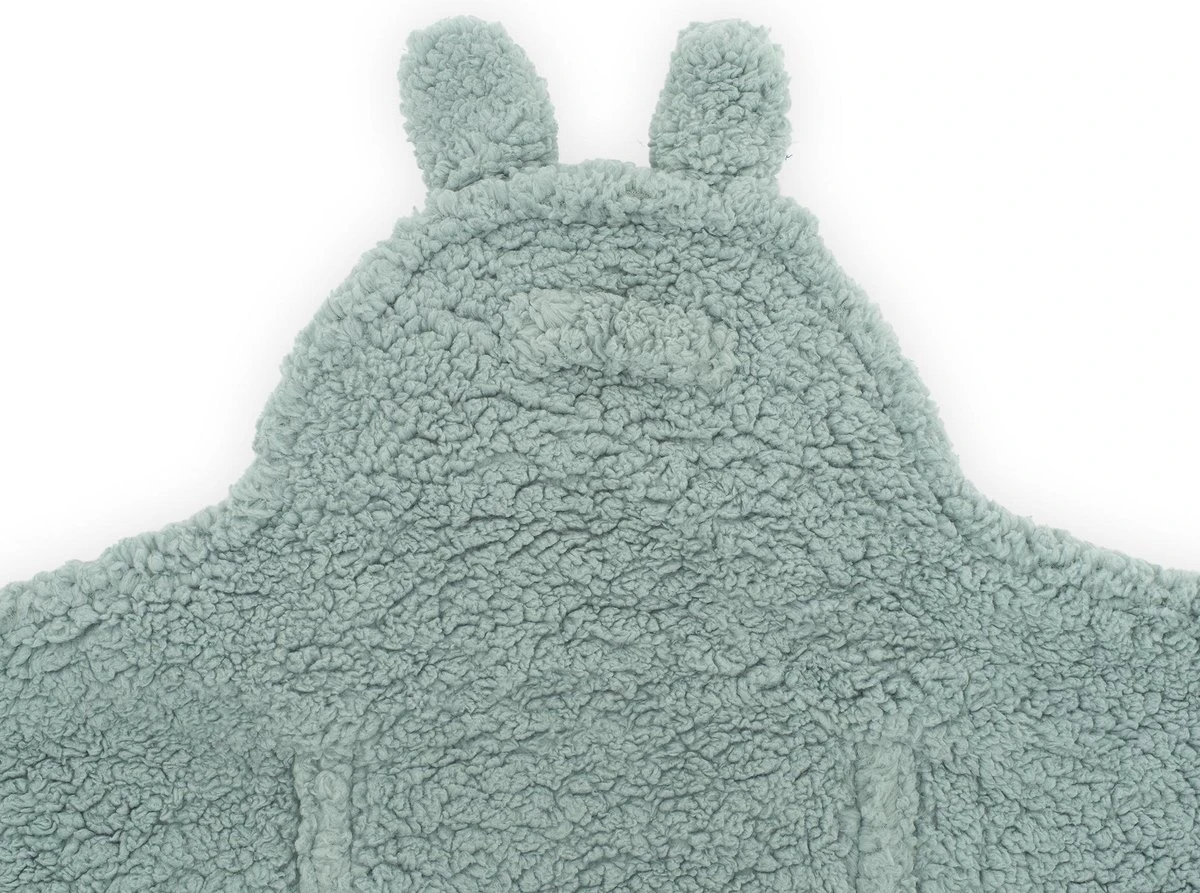 Jollein Wikkeldeken Bunny 100x105cm - Ash Green - Afbeelding 4