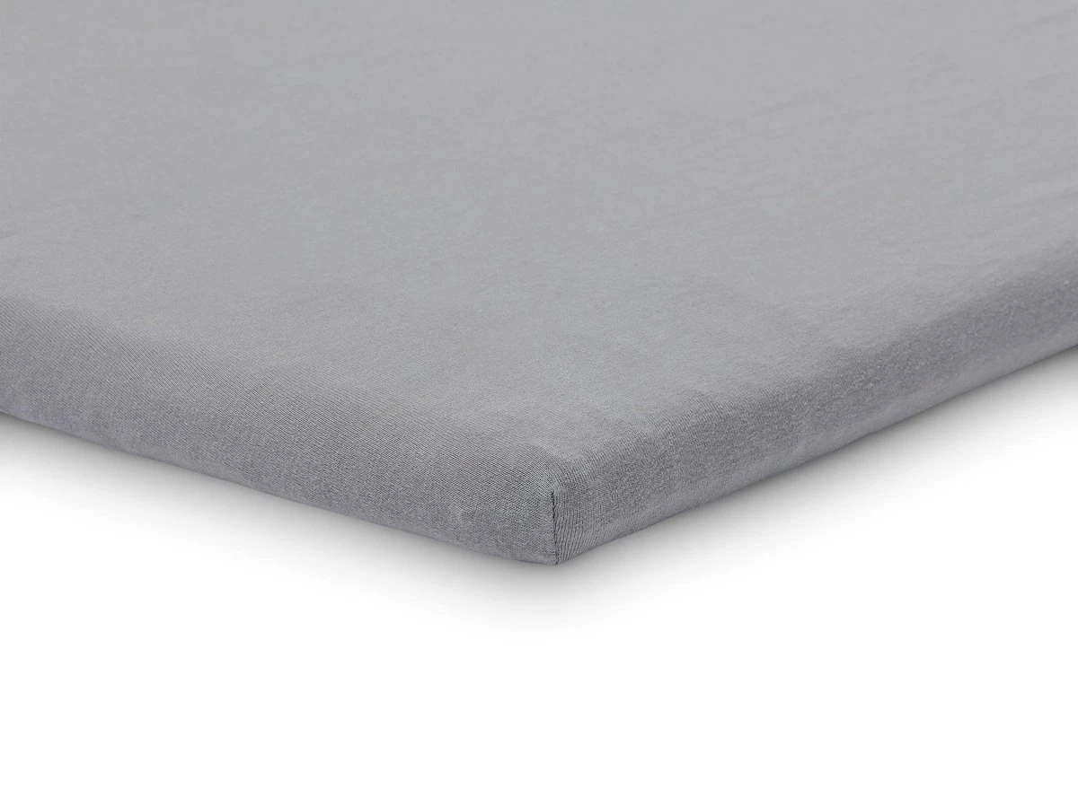 Jollein Baby Hoeslaken Boxmatras Jersey 75x95cm - Storm Grey - 2 Stuks - Afbeelding 3