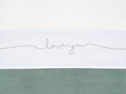 Jollein Baby Laken Wieg 75x100cm Love You - Grey