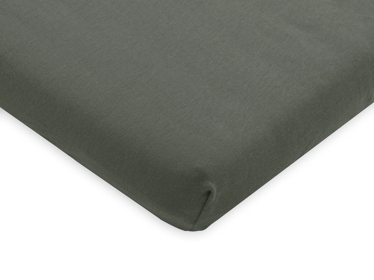 Jollein Baby Hoeslaken Boxmatras Jersey 75x95cm - Ash Green - Afbeelding 4