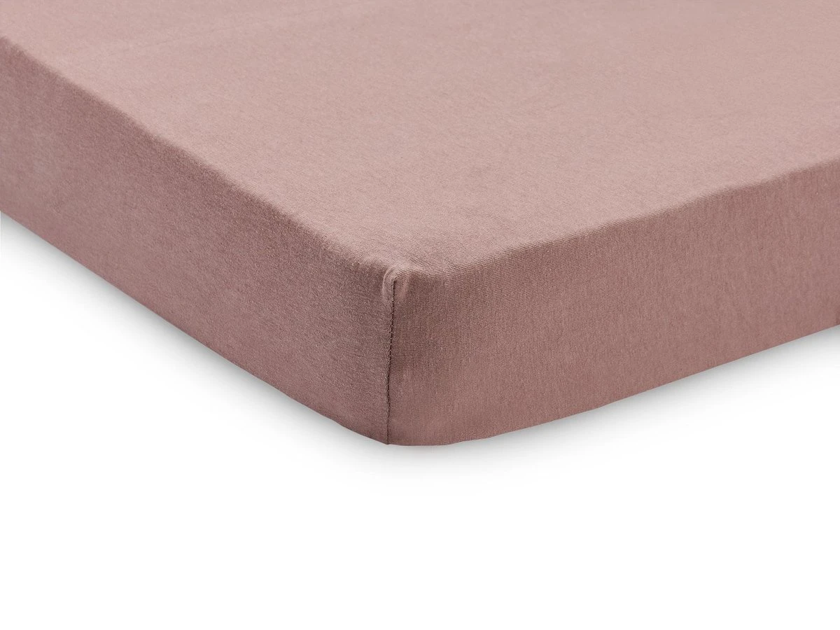 Jollein Baby Hoeslaken Ledikant Jersey 60x120cm - Chestnut - 2 Stuks - Afbeelding 3