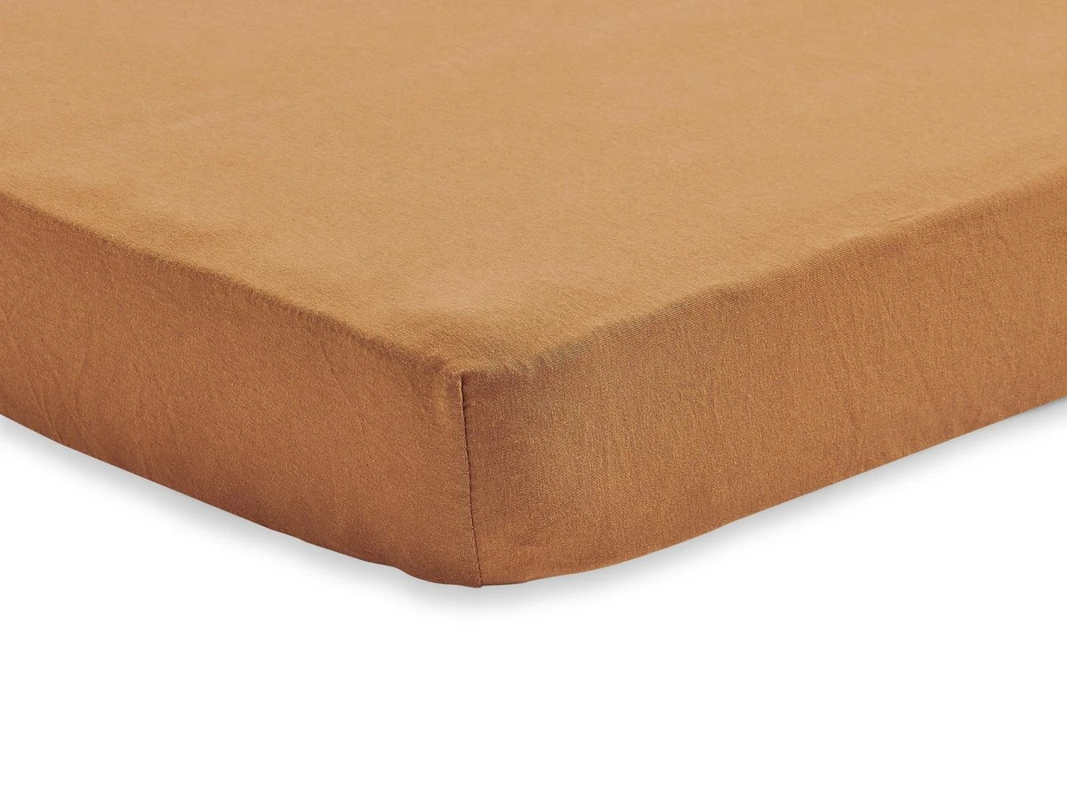 Jollein Baby Hoeslaken Ledikant Jersey 60x120cm - Caramel - Afbeelding 3